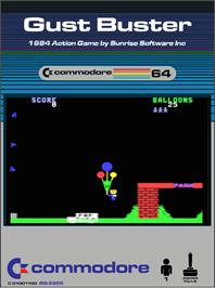 Box cover for Gust Buster on the Commodore 64.