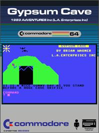 Box cover for Gypsum Cave on the Commodore 64.