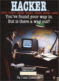 Box cover for Hacker on the Commodore 64.