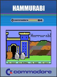 Box cover for Hammurabi (Rob Suykerbuyk) on the Commodore 64.