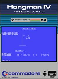 Box cover for Hangman 4 on the Commodore 64.