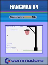 Box cover for Hangman 64 on the Commodore 64.