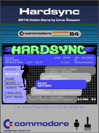 Box cover for Hardsync on the Commodore 64.