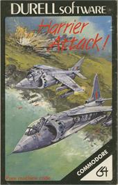 Box cover for Harrier Attack on the Commodore 64.