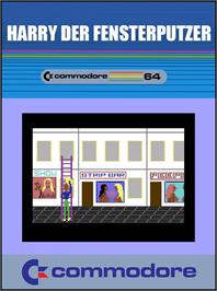 Box cover for Harry Der Fensterputzer on the Commodore 64.