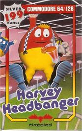 Box cover for Harvey Headbanger on the Commodore 64.