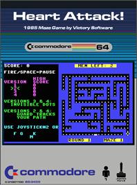 Box cover for Heart Attack! on the Commodore 64.