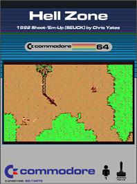 Box cover for Hell Zone on the Commodore 64.