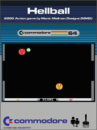 Box cover for Hellball on the Commodore 64.