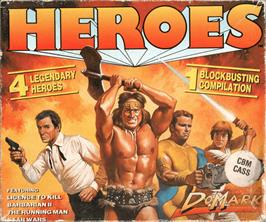 Box cover for Heroes on the Commodore 64.