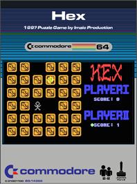 Box cover for Hex on the Commodore 64.