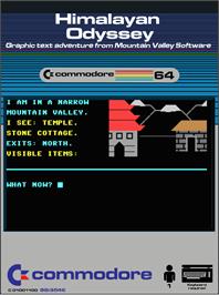 Box cover for Himalayan Odyssey on the Commodore 64.
