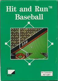 Box cover for Hit And Run Baseball on the Commodore 64.