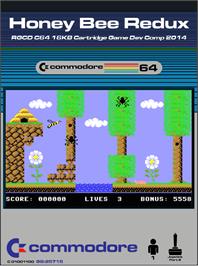 Box cover for Honey Bee Redux on the Commodore 64.