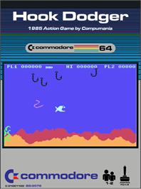 Box cover for Hook Dodger on the Commodore 64.