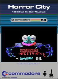 Box cover for Horror City on the Commodore 64.