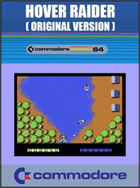 Box cover for Hover Raider on the Commodore 64.