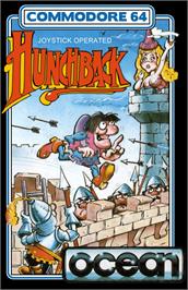 Box cover for Hunchback on the Commodore 64.