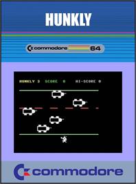 Box cover for Hunkly on the Commodore 64.