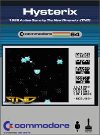 Box cover for Hysterix on the Commodore 64.