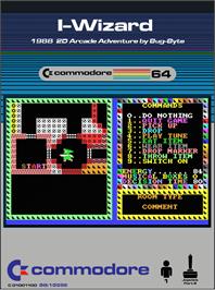 Box cover for I-wizard on the Commodore 64.