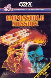 Box cover for Impossible Mission on the Commodore 64.