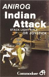 Box cover for Indian Attack on the Commodore 64.