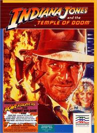 Box cover for Indiana Jones And The Temple Of Doom on the Commodore 64.