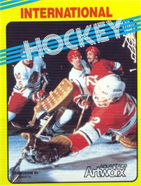 Box cover for International Hockey on the Commodore 64.
