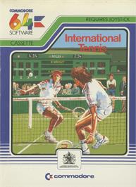 Box cover for International Tennis (Zeppelin Games) on the Commodore 64.