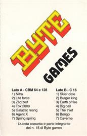 Box cover for Invader on the Commodore 64.