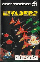 Box cover for Invaders on the Commodore 64.