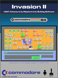 Box cover for Invasion 2 on the Commodore 64.
