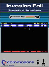 Box cover for Invasion Fall on the Commodore 64.