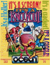 Box cover for It's A Knockout on the Commodore 64.