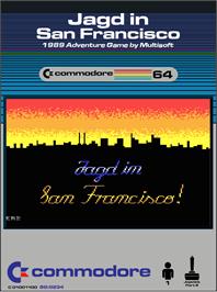 Box cover for Jagd In San Francisco on the Commodore 64.