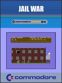 Box cover for Jail War on the Commodore 64.