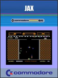 Box cover for Jax on the Commodore 64.