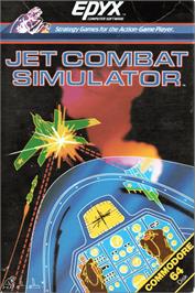 Box cover for Jet Combat Simulator on the Commodore 64.