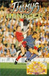 Box cover for Jimmy's Soccer Manager on the Commodore 64.