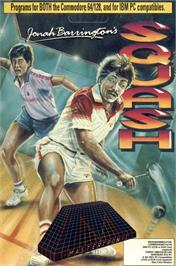 Box cover for Jonah Barrington's Squash on the Commodore 64.