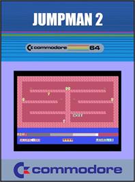 Box cover for Jumpman 2 on the Commodore 64.