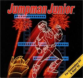 Box cover for Jumpman Junior on the Commodore 64.