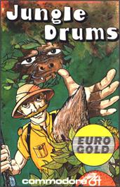 Box cover for Jungle Drums on the Commodore 64.