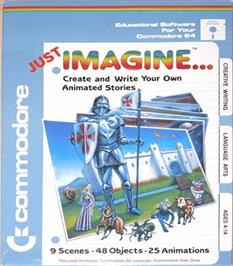 Box cover for Just Imagine on the Commodore 64.