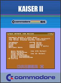 Box cover for Kaiser 2 on the Commodore 64.