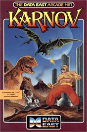 Box cover for Karnov on the Commodore 64.