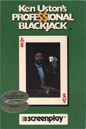 Box cover for Ken Uston's Professional Blackjack on the Commodore 64.