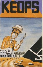 Box cover for Keops 64 on the Commodore 64.