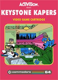 Box cover for Keystone Kapers on the Commodore 64.